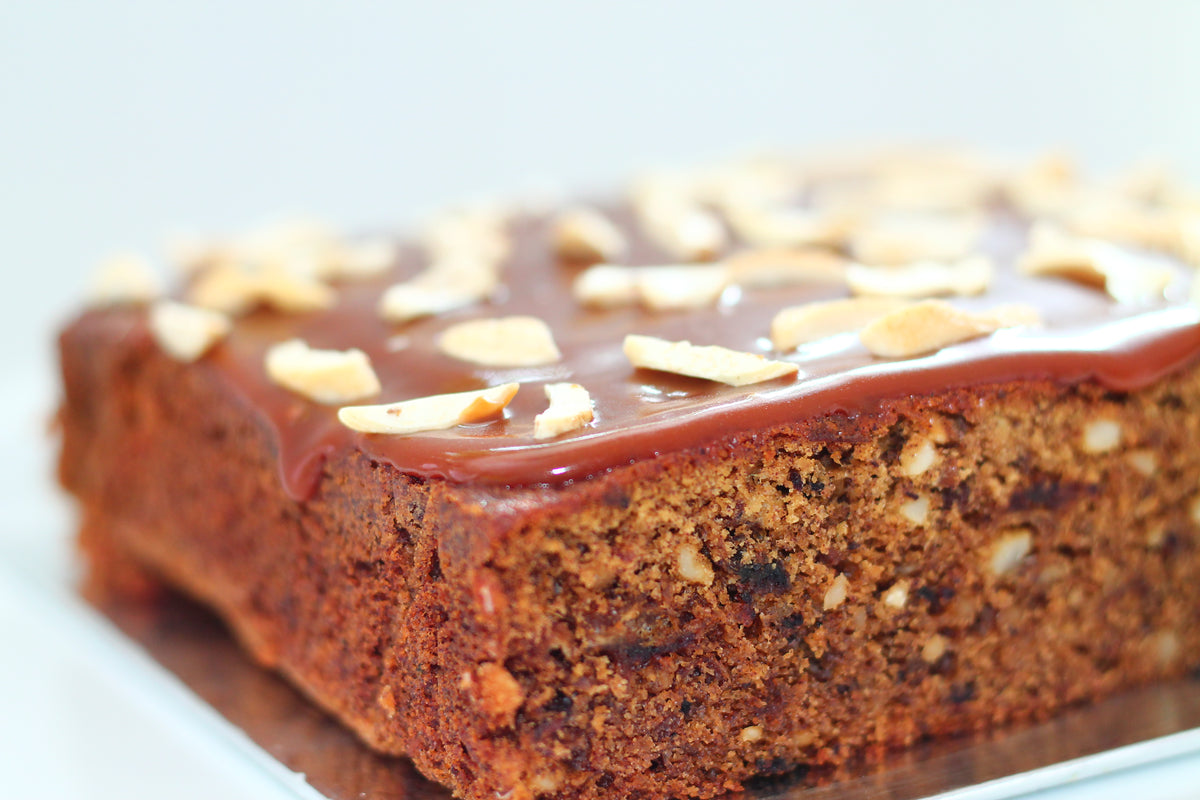 Date Cake with Butterscotch Topping Divine