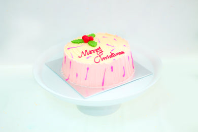 Christmas Ribbon Cake