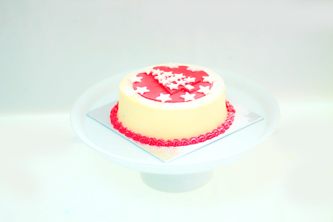 Christmas Tree Ribbon Cake