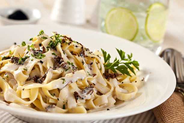 Creamy Truffle and Mushroom Pasta