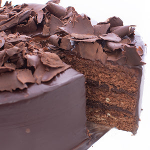 3 tier double chocolate ganache gateaux