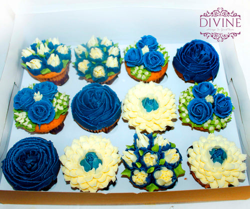 Design cup cake box (12 pc box)