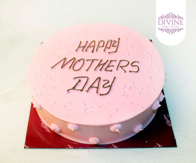 Mother's Day Pink Ribbon Cake