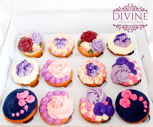 Design cup cakes (12 pc box)