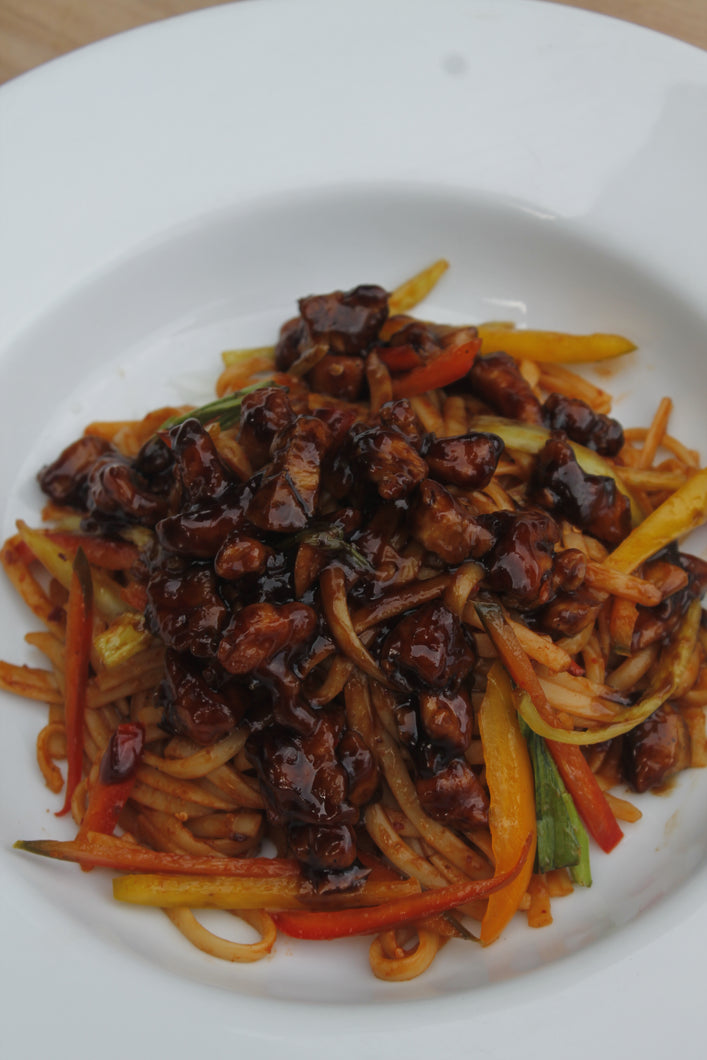 Spicy Beef Linguini
