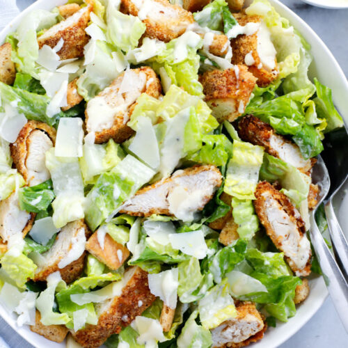 Crispy Chicken Caesar Salad